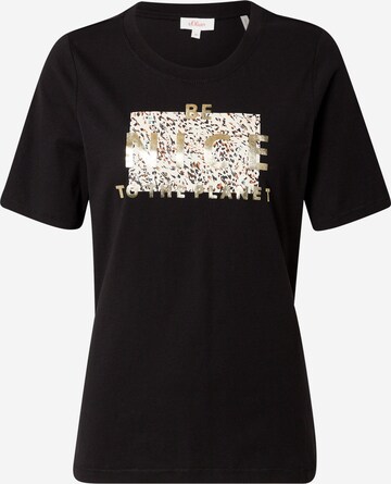 s.Oliver Shirt in Zwart: voorkant