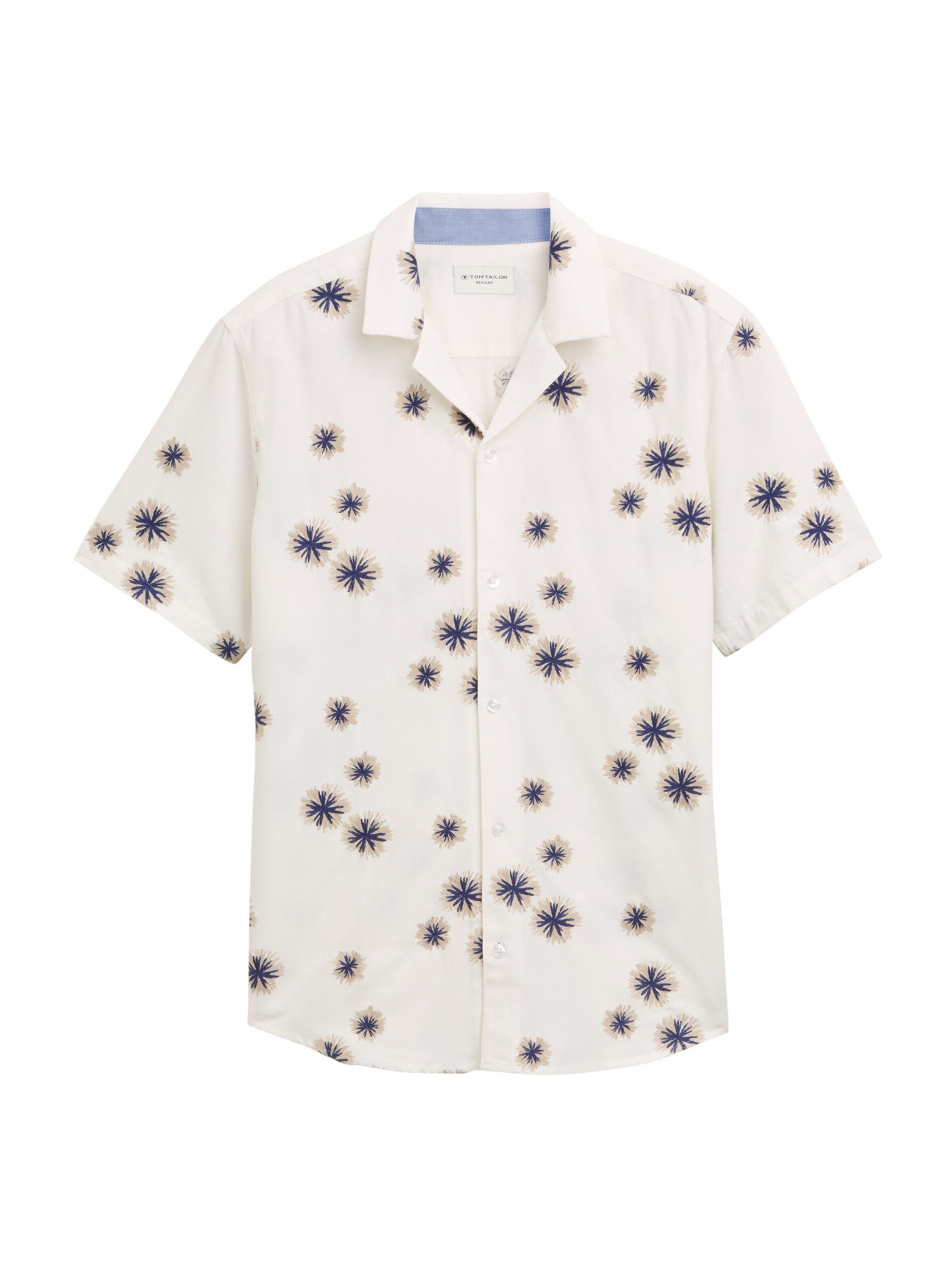 TOM TAILOR Regular fit Button Up Shirt in White: front