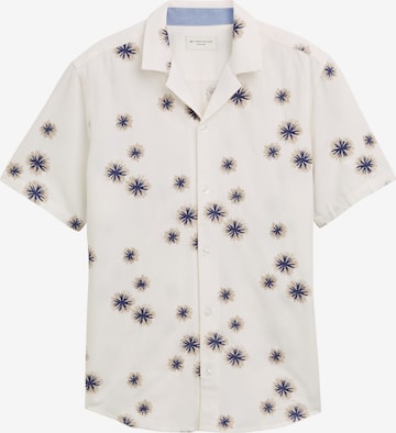 TOM TAILOR Regularny krój Koszula w kolorze biały: przód