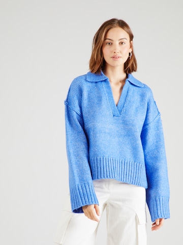 TOPSHOP Sweater in Blue: front