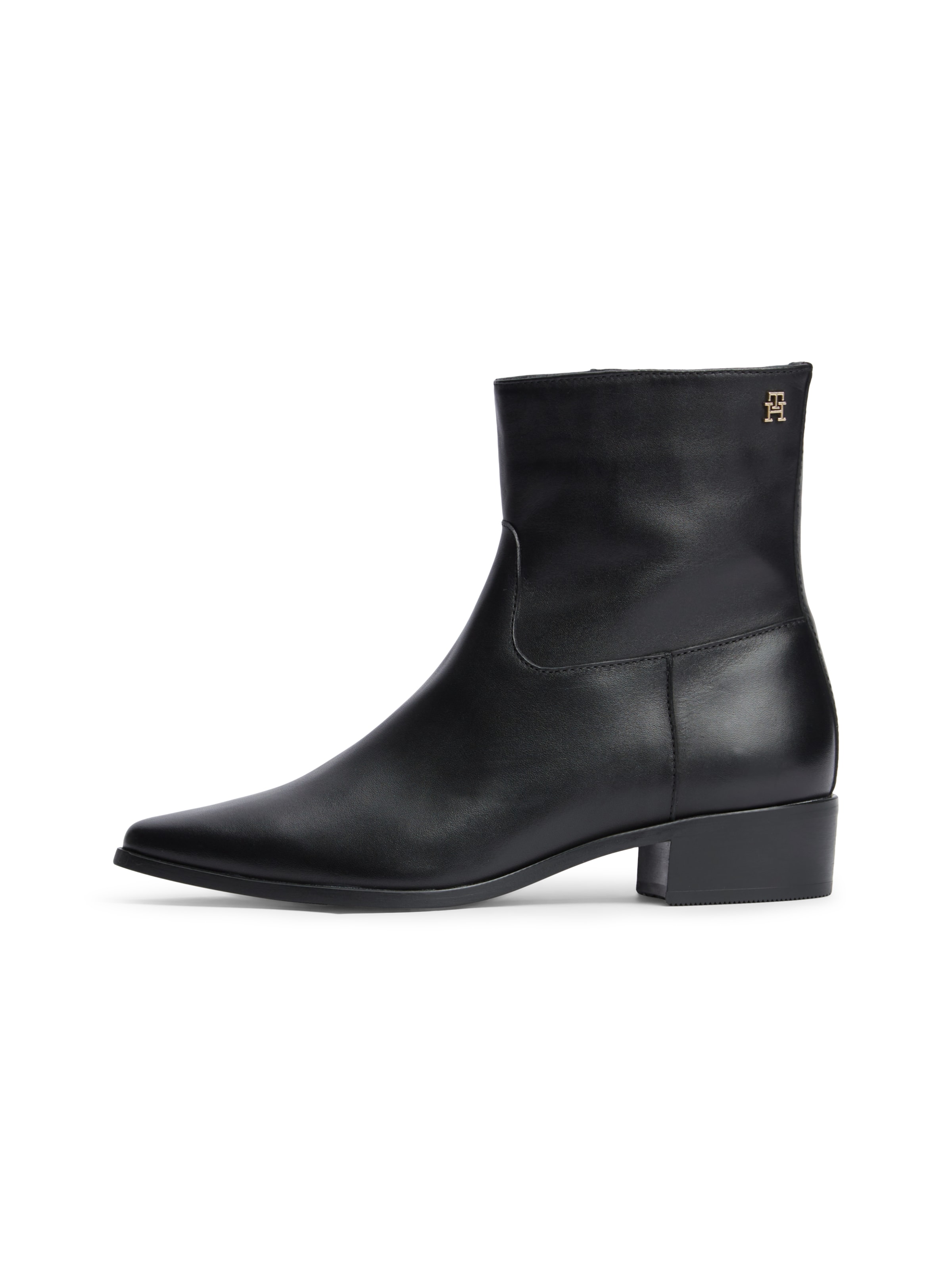 TOMMY HILFIGER Ankelstøvler i sort: forside