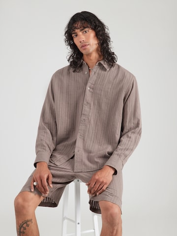Only & Sons Comfort fit Srajca | rjava barva: sprednja stran