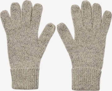 PIECES Full Finger Gloves 'Pyron' in Beige: front