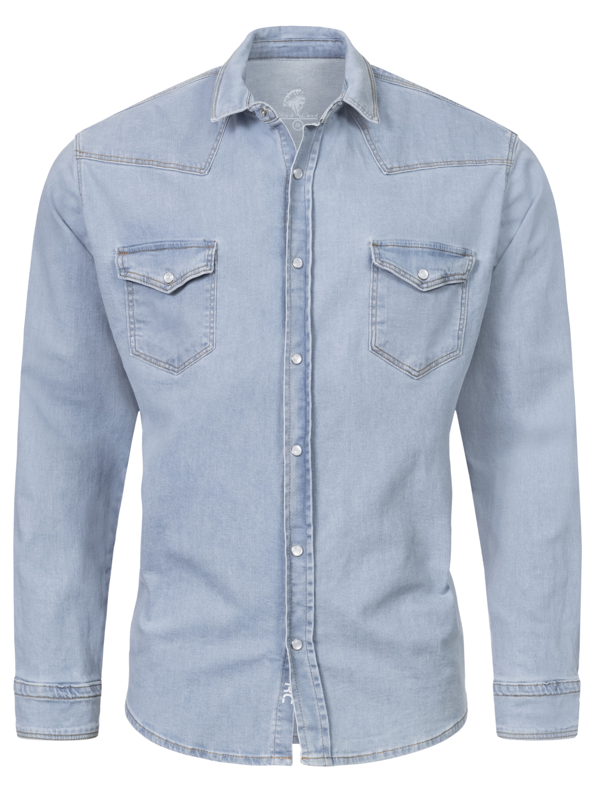 Rock Creek Regular Fit Hemd in Blau: Vorderseite