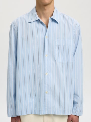 SELECTED - Ajuste confortable Camisa 'SLHMurray' en azul