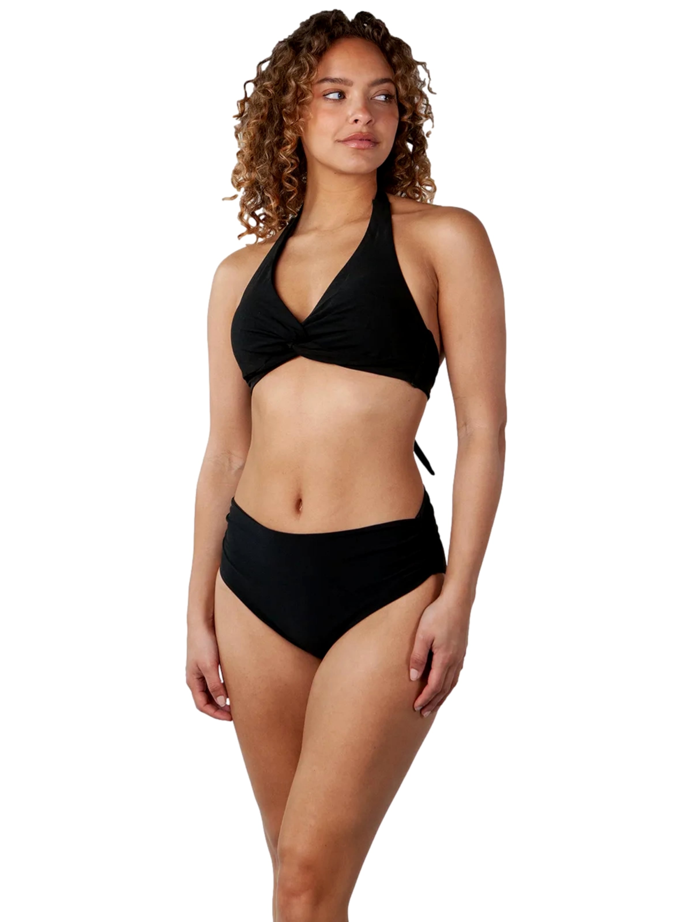 Barts - Triángulo Top de bikini 'Solid' en negro: frente