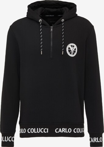 Carlo Colucci Sweatshirt 'Carloni' in Black: front