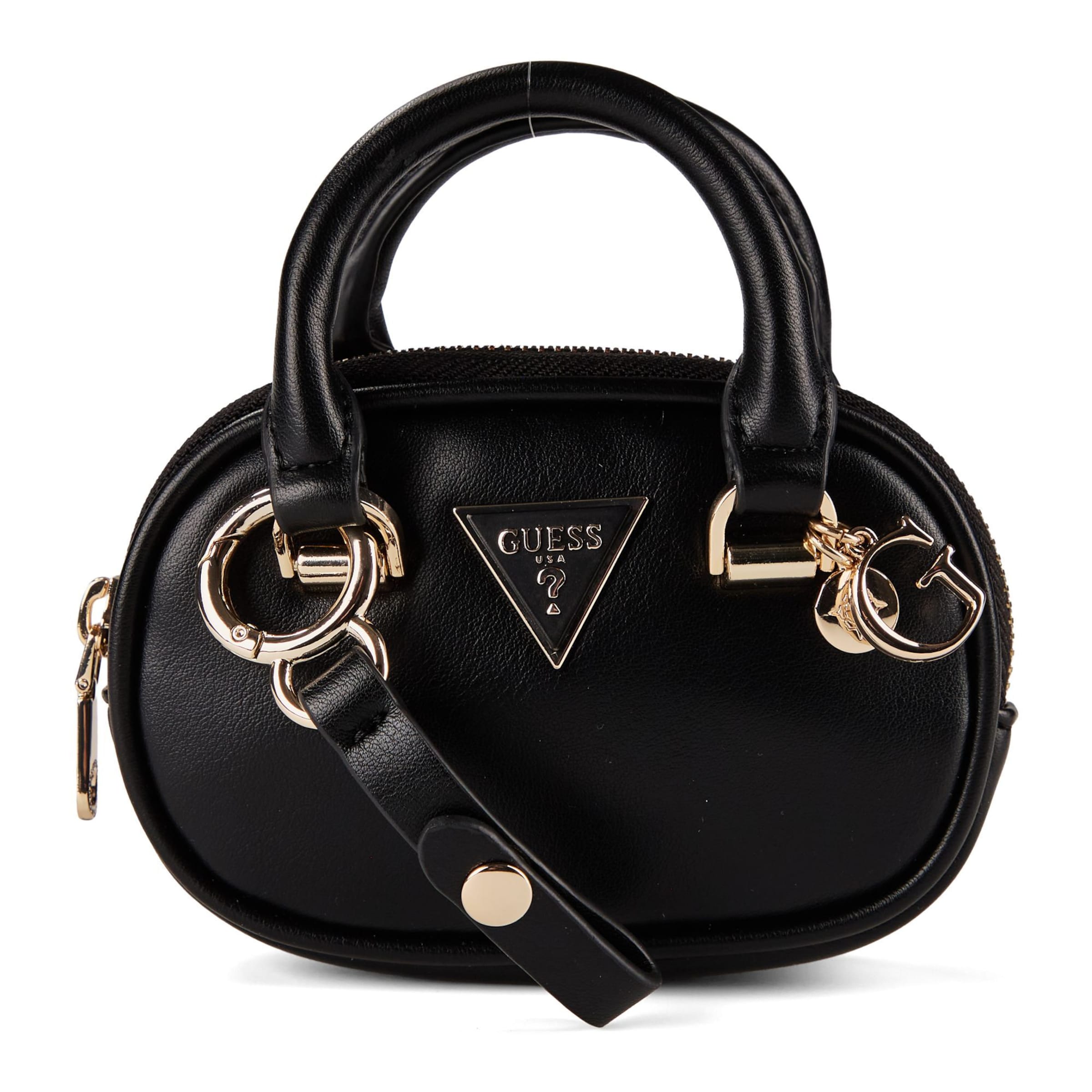 GUESS Key Ring in Black: front