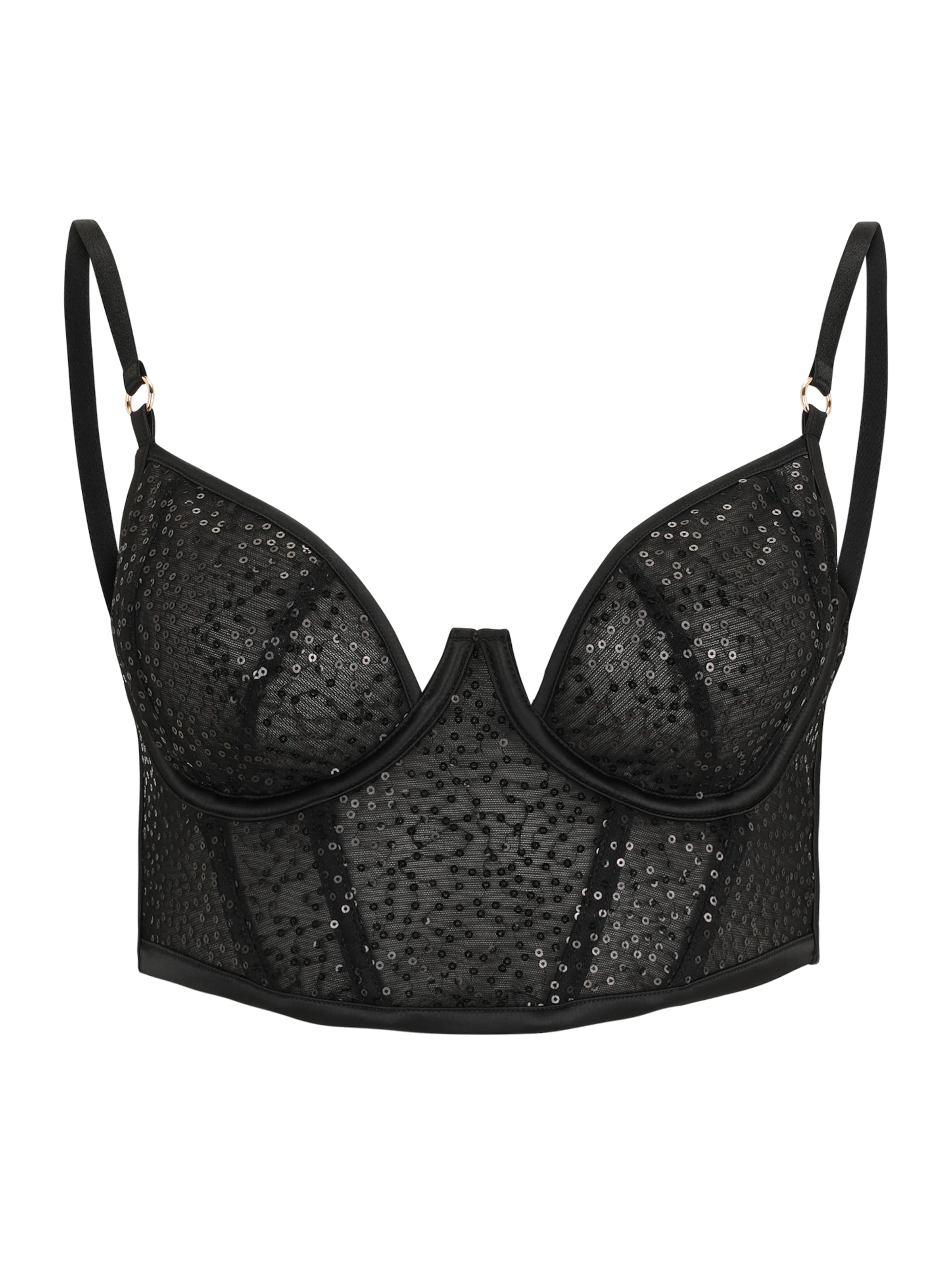 Hunkemöller Бюстие Сутиен 'ELLE' в черно: отпред