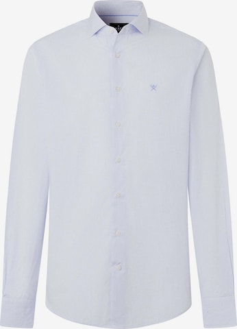 Coupe regular Chemise Hackett London en bleu : devant