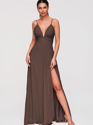 Ombre Abendkleid‌ in Braun