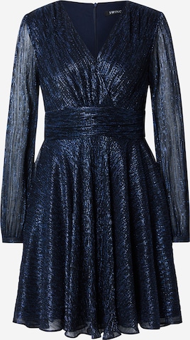 SWING Cocktailmekko värissä sininen: etupuoli
