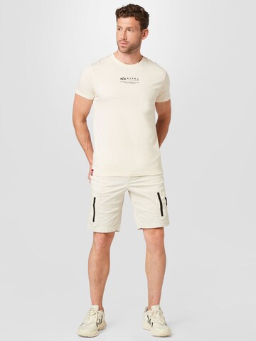 T-Shirt ALPHA INDUSTRIES en blanc