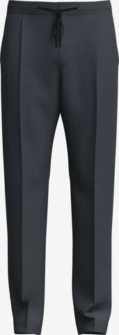 HUGO Red Slim fit Pleated Pants 'Teagan ' in Blue: front