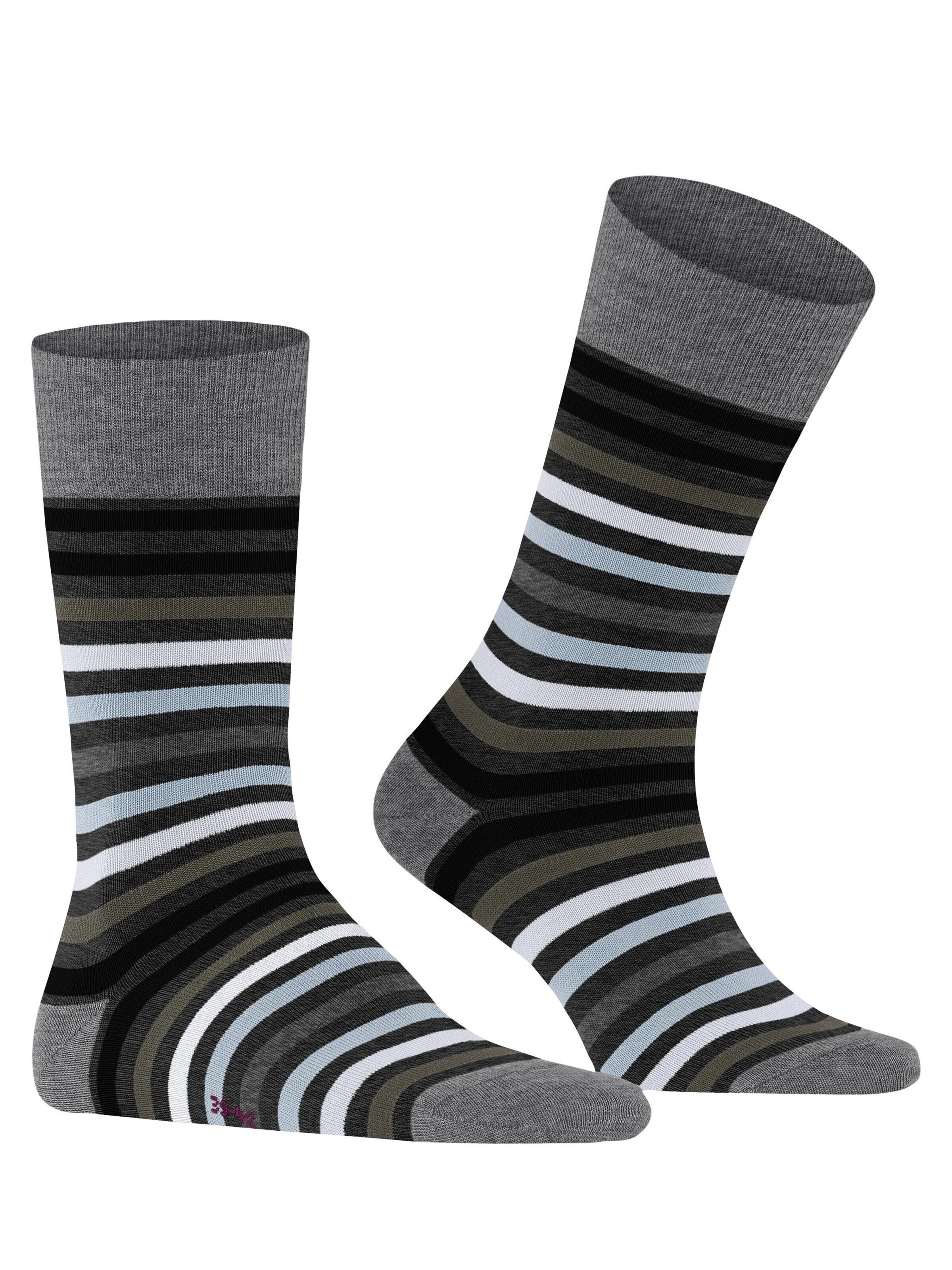 FALKE Socken 'Tinted Stripe'‌‌‌‌‌‌‌ in Schwarz