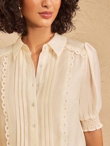 Camicia da donna di love & roses in beige