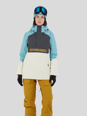 Fundango Skijacke 'Birch ECO Logo Anorak' in Blau: Vorderseite