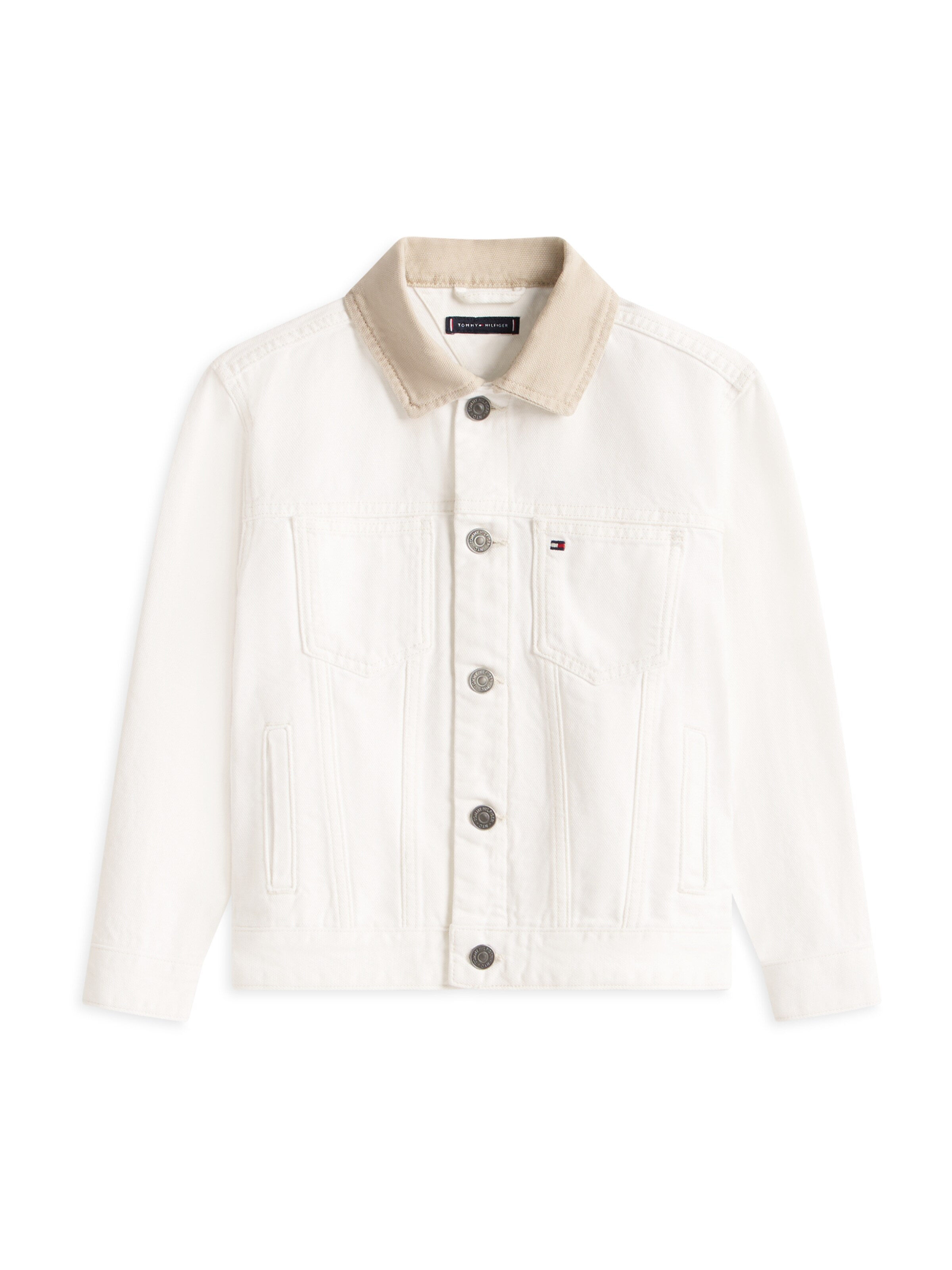 TOMMY HILFIGER Overgangsjakke 'HERITAGE' i hvid: forside