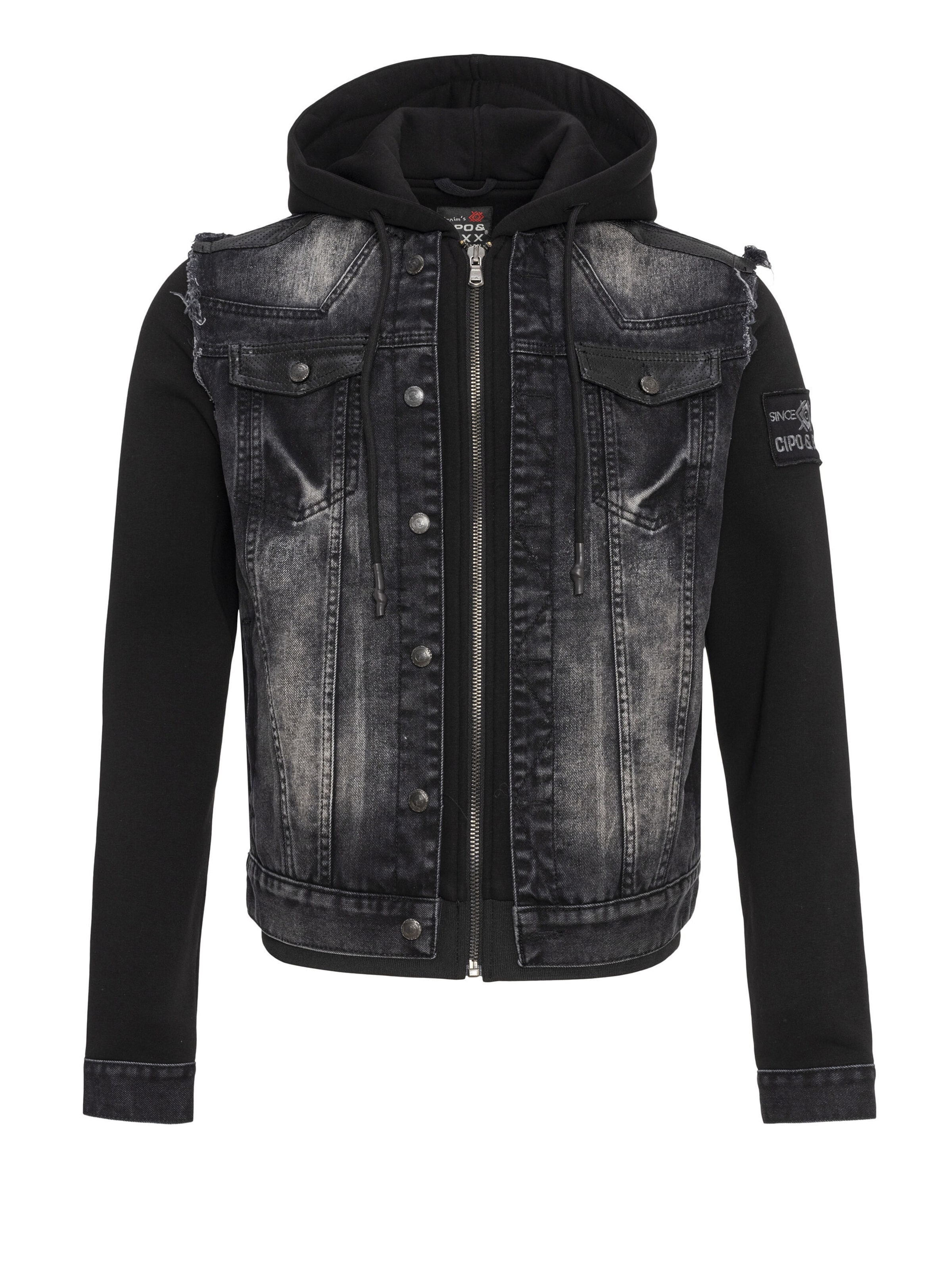 Veste mi-saison CIPO & BAXX en noir : devant