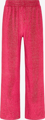 myMo at night Wide leg Broek in Roze: voorkant