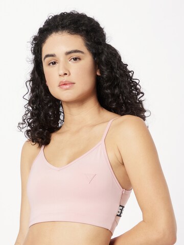 GUESS Bustier Sports-BH 'ANGELICA' i rosa: forside