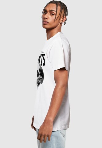 Maglietta 'Saints Skull' di Mister Tee in bianco