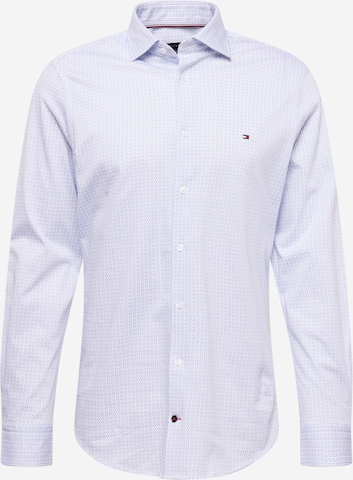 Tommy Hilfiger Tailored - Slim Fit Camisa em azul: frente