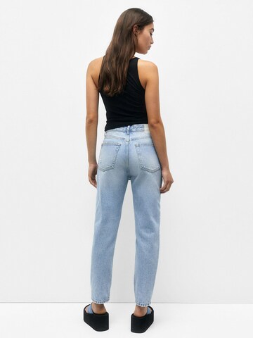 Pull&Bear Tapered Jeans in Blauw