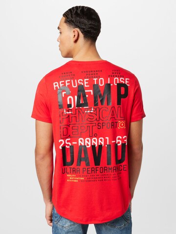 CAMP DAVID Shirt in Rood