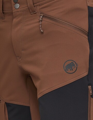 MAMMUT Regular Outdoor Pants in Brown