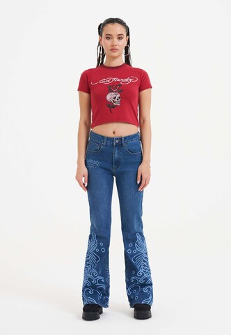 T-shirt Ed Hardy en rouge