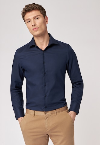 ROY ROBSON Regular fit Zakelijk overhemd in Blauw: voorkant