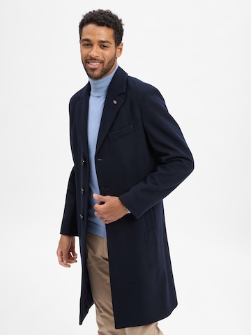 Finshley & Harding London Wintermantel 'Frederick' in Blau: Vorderseite