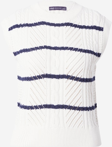 Marks & Spencer Sweater in White: front