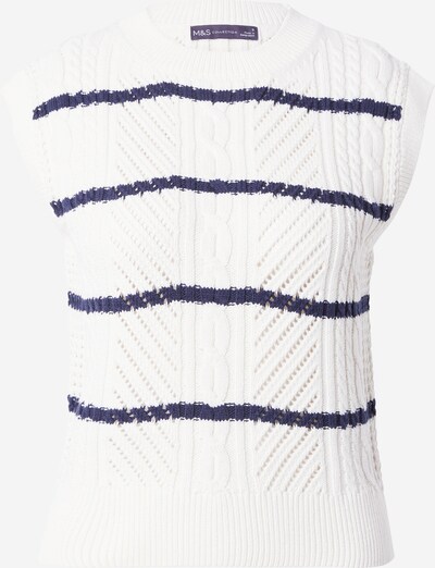 Marks & Spencer Sweater in Blue / White, Item view