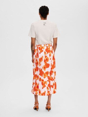 SELECTED FEMME Skirt in Orange