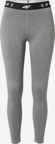 4F Skinny Športne hlače | siva barva: sprednja stran