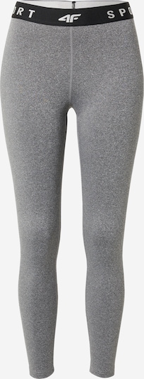 Pantaloni sport 4F pe gri amestecat / negru, Vizualizare produs