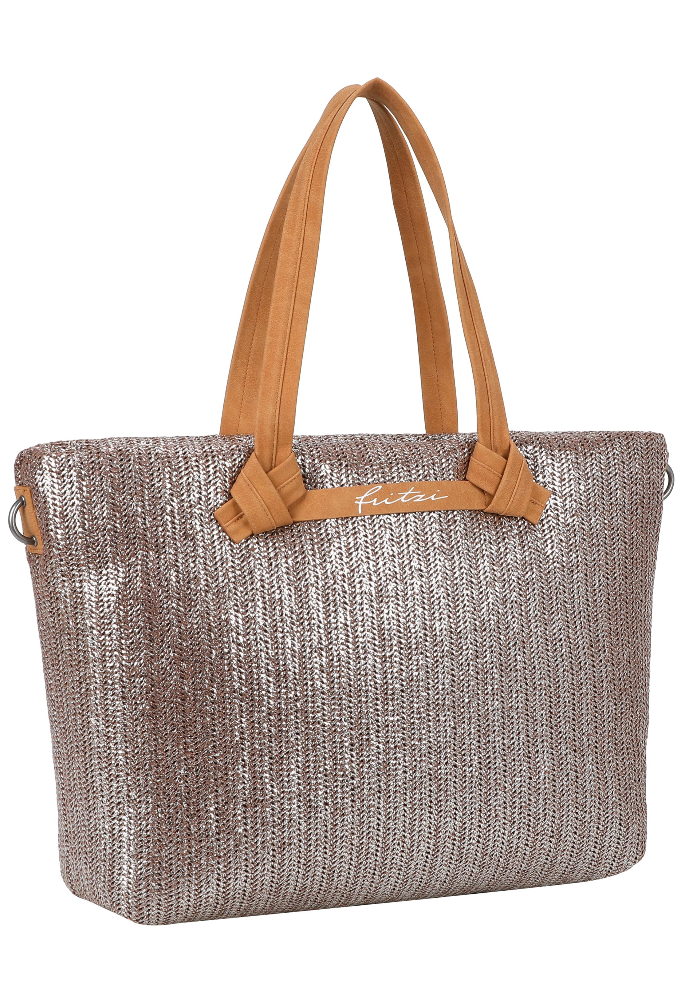 Fritzi aus Preußen Shopper 'Limited Painted Straw' in Bruin
