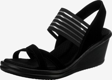 SKECHERS Sandals in Black: front