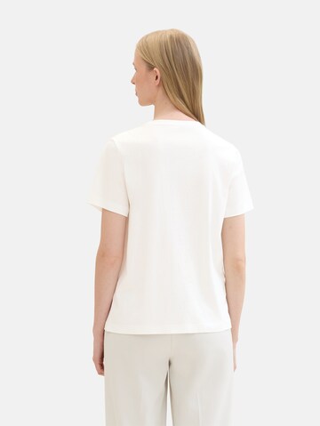 TOM TAILOR T-Shirt in Weiß