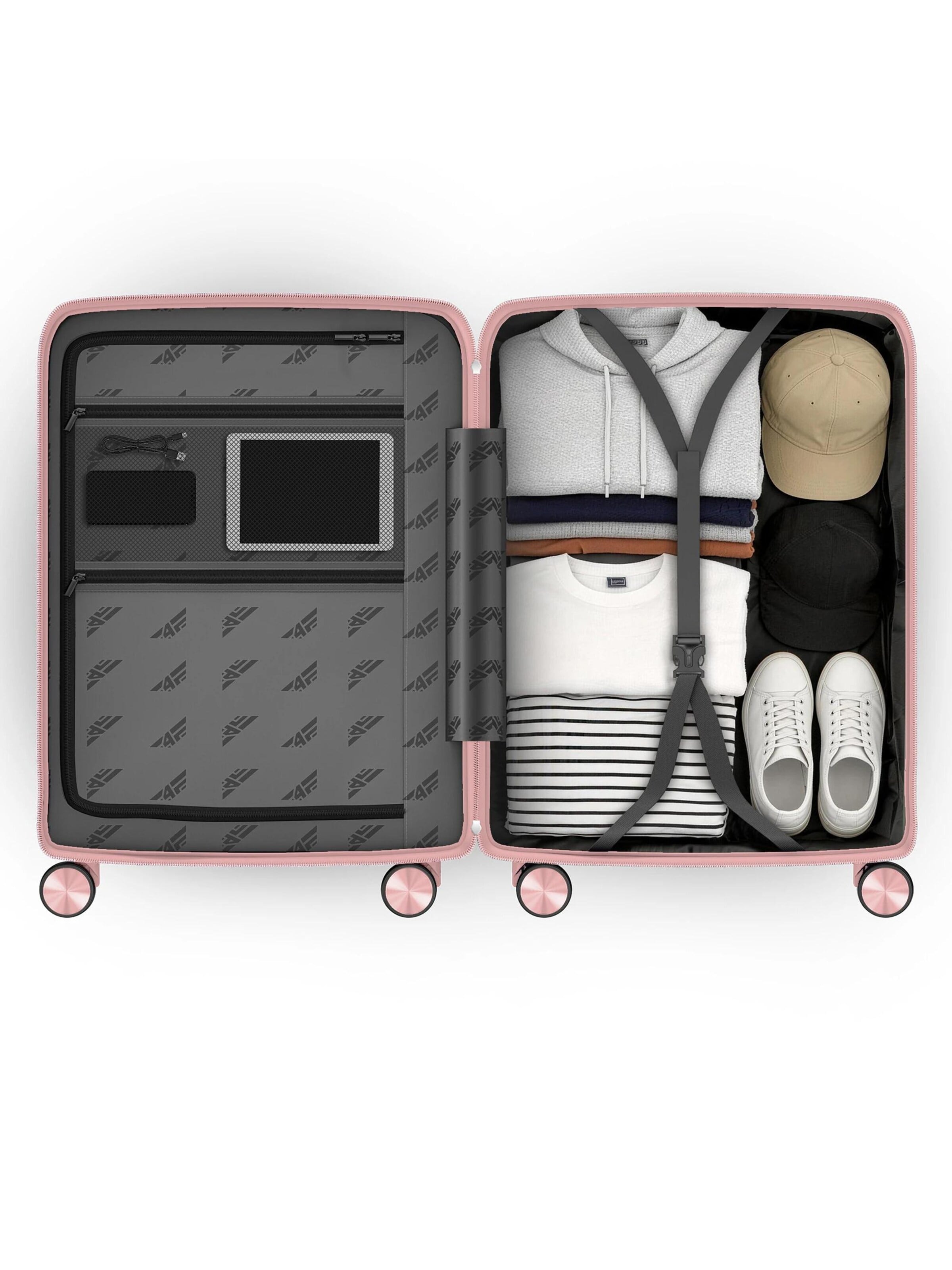 4FLY Suitcase Set 'Linea Lux' in Pink