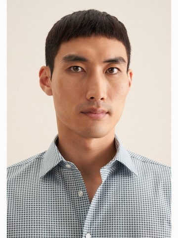 SEIDENSTICKER Slim fit Business shirt in Green
