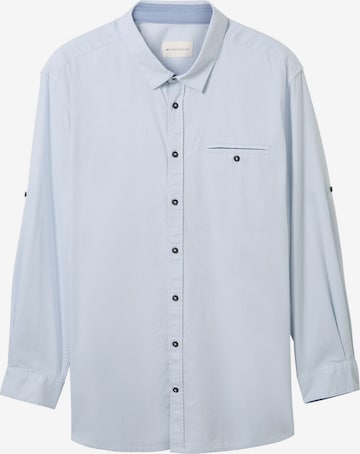 TOM TAILOR Men + Regular fit Skjorta i blå: framsida