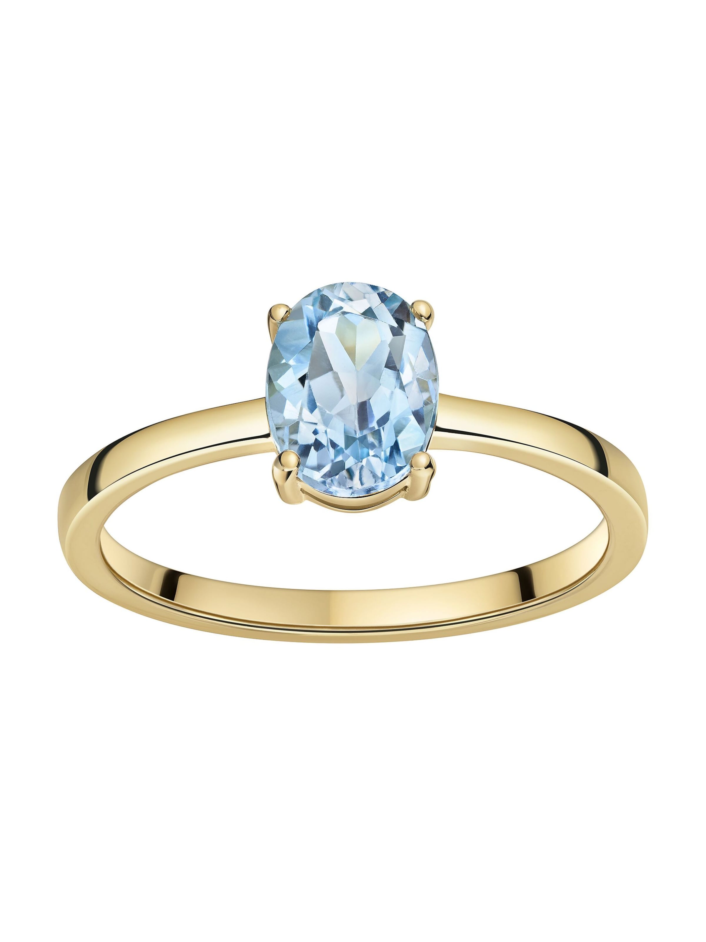 CELESTA Ring in hellblau / gold, Produktansicht