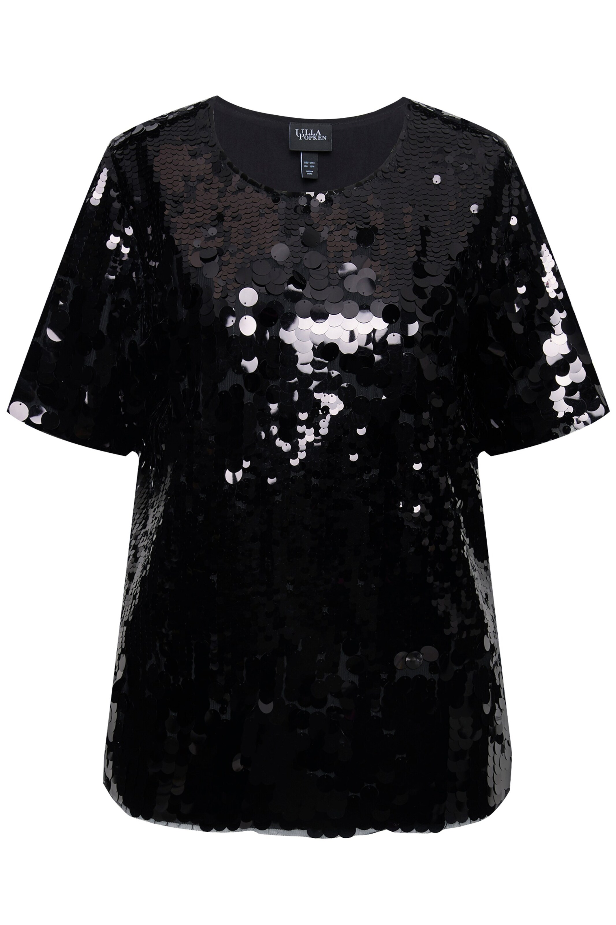 Ulla Popken Bluse in Schwarz: Vorderseite