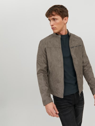 JACK & JONES Regular fit Between-Season Jacket 'JCORocky' in Brown