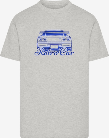 F4NT4STIC Shirt 'Retro Car Japanese Streetstyle' in Grijs: voorkant