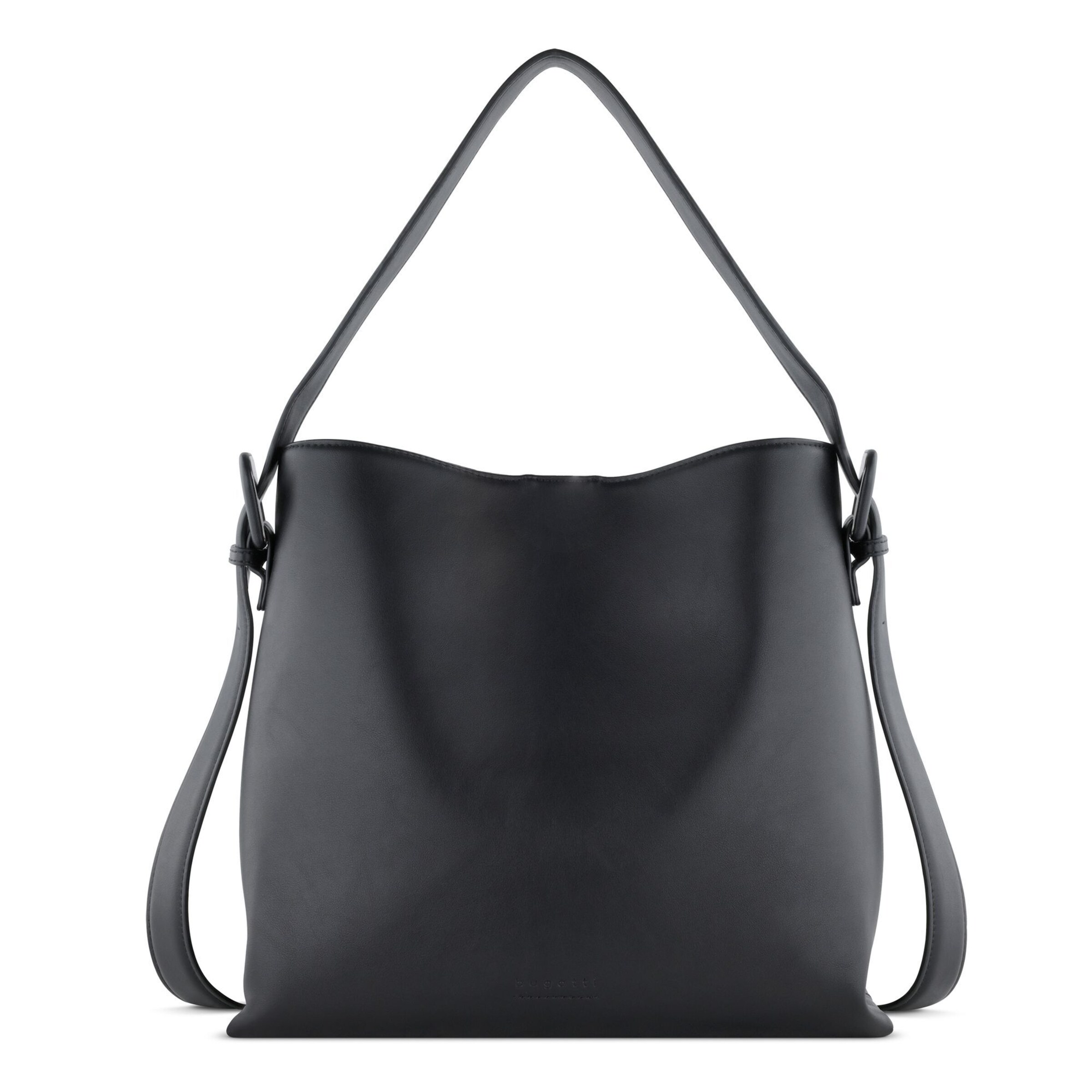 Borsa a spalla 'Luna' di bugatti in nero: frontale