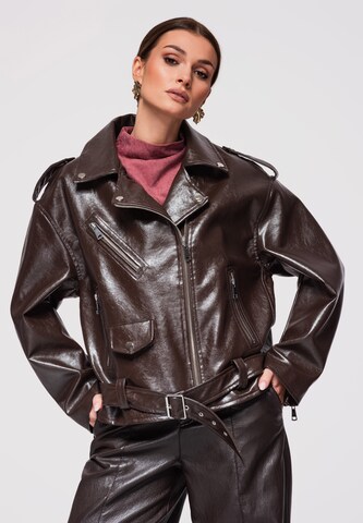 Veste mi-saison 'OW-JAFL-0111' Ombre en marron : devant
